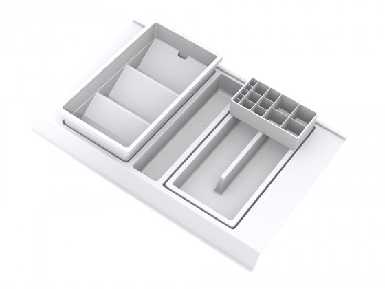 GOLLINUCCI organisateur de salle de bain avec accessoires 450mm 308x422x90mm bla