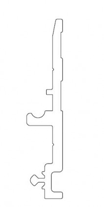 TERNO Diva Fluid profil de guidage 2570 elox argent 3m