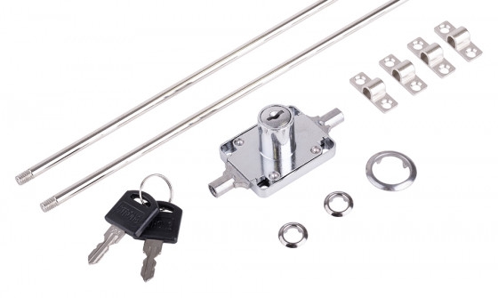 K-StrongLocks Serrure a crémone + tiges 1200mm