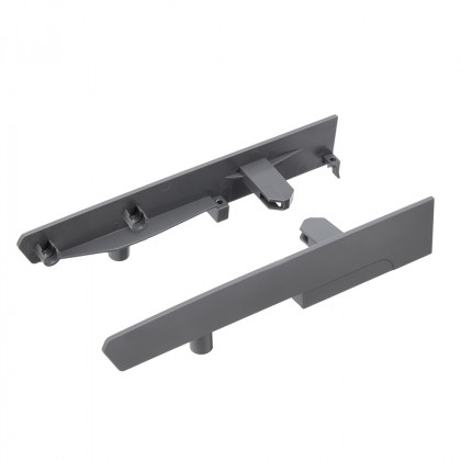 StrongBox supports façade, tiroir interne H204, reling rond double, gris