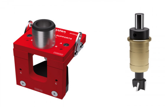 K-IF-gabarit de montage Flipper + Unico pour étagere 15 - 30mm + IF-foret 15x90m