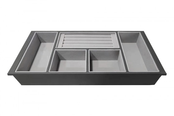 StrongIn organisateur pour bijoux et bagues 4 compartiments pour tiroir armoire StrongIn organisateur pour bijoux et bagues 4 compartiments pour tiroir armoire