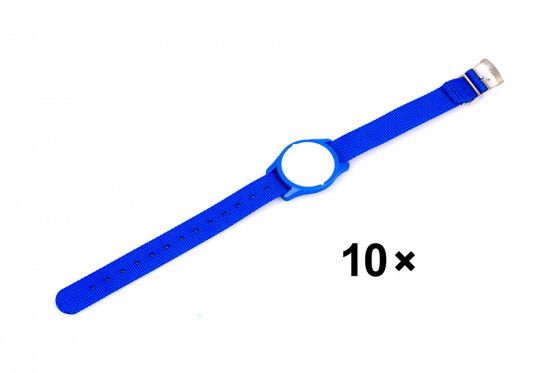 LEHMANN Bracelet nylon (montre) avec puce pour serrures RFID Mifare® lock bleu 1
