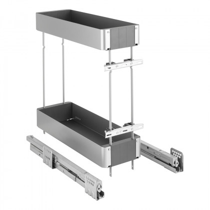 KES 002141 K-Line, panier latéral, 200mm, argenté