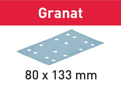 FESTOOL 497119 Abrasive sheet STF 80x133 P80 GR/50 Granat