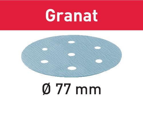 FESTOOL 497413 Abrasive sheet STF D77/6 P500 GR/50 Granat FESTOOL 497413 Abrasive sheet STF D77/6 P500 GR/50 Granat