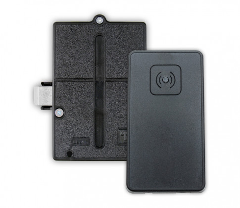 LEHMANN Serrure électr. M400 RFID 13.56Mhz Mifare, lecteur A01 int.+ext.