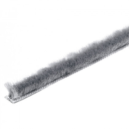 HETTICH 9193423 Moulure avec brosse, 2500mm, 6 mm, gris