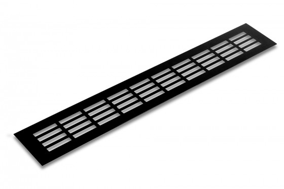 Grille de ventilation 80/400mm noir mat Grille de ventilation 80/400mm noir mat