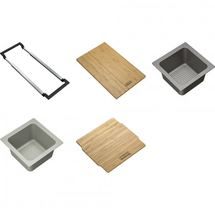 FRANKE ALL-IN Ensemble 2 supports, plaque, 2x bols, couvercle