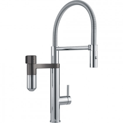 FRANKE Robinet Vital Tap douche/débit chrome/gun metal FRANKE Robinet Vital Tap douche/débit chrome/gun metal