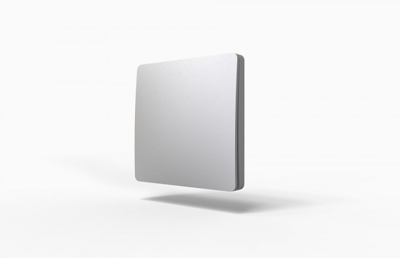 StrongLumio interrupteur sans fil auto-alim - 1 bouton argent StrongLumio interrupteur sans fil auto-alim - 1 bouton argent
