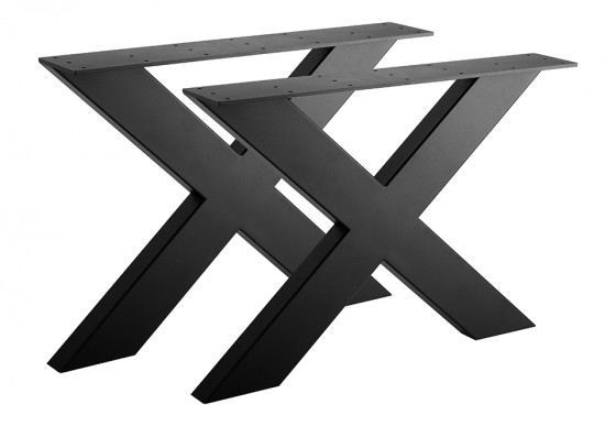 STRONG pietement de table X 420x580 noir STRONG pietement de table X 420x580 noir