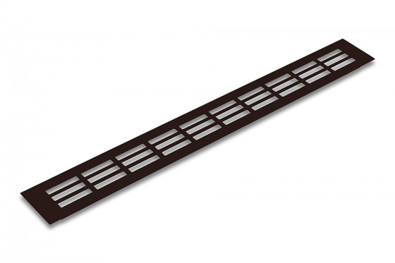 Grille de ventilation 60/400mm brun mat Grille de ventilation 60/400mm brun mat