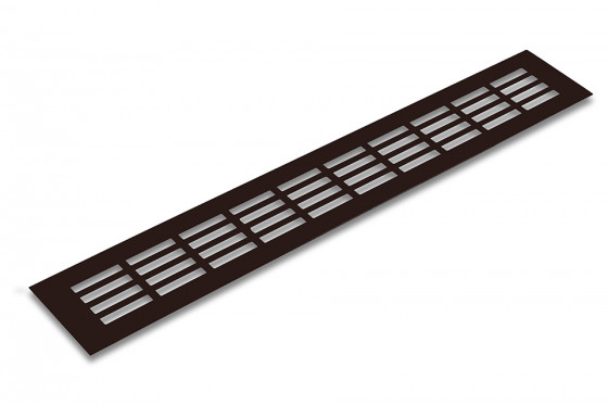 Grille de ventilation 80/400mm brun mat Grille de ventilation 80/400mm brun mat