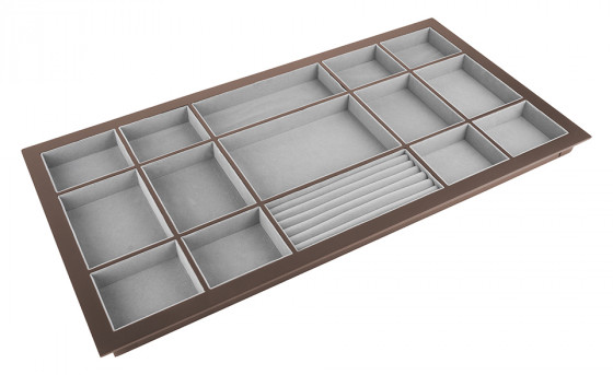StrongWire organisateur a bijoux, avec cadre et tiroir coulissant amorti, 900mm,