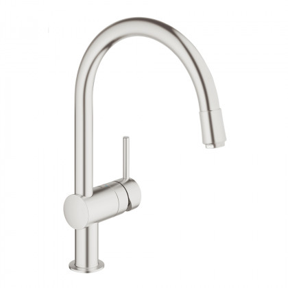 GROHE 30434DC0 Robinet VENTO C-évier avec aérateur extractible supersteel GROHE 30434DC0 Robinet VENTO C-évier avec aérateur extractible supersteel