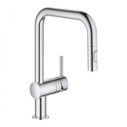 GROHE 30439000 Robinet VENTO bec U douchette dual chrome GROHE 30439000 Robinet VENTO bec U douchette dual chrome