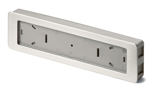 HETTICH 9086691 Poignée Touch-In 172 acier inoxydable encastrée HETTICH 9086691 Poignée Touch-In 172 acier inoxydable encastrée