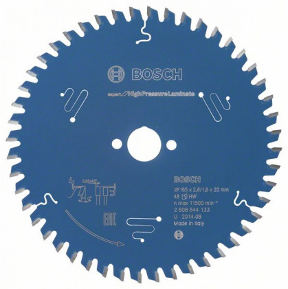 BOSCH 2608644133 Saw blade Expert for High Pressure Laminate 165 x 20 mm, 48