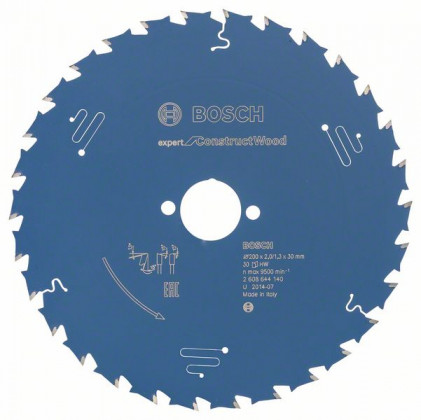 BOSCH 2608644140 Saw blade Expert for Construct Wood 200 x 30 x 2.0 mm, 30