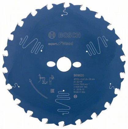 BOSCH 2608644340 Saw blade Expert for Wood 254x30 mm, 22
