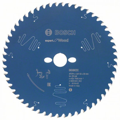 BOSCH 2608644342 Saw blade Expert for Wood 254x30 mm, 54