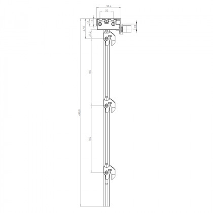 LEHMANN tige SVS ELEVON Type 6 (0+3 H 483 mm)