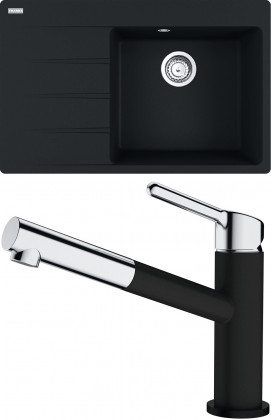 FRANKE Ensemble G227MČ CNG 611-78 TL/7 noir mat + FC 3055.901