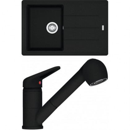 FRANKE Ensemble G57MČ BFG 611-78 noir mat + FC 9547.901