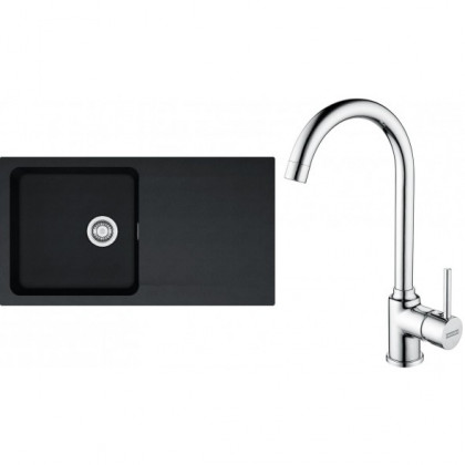FRANKE ensemble T98Č OID 611 noir + FP 9000.031