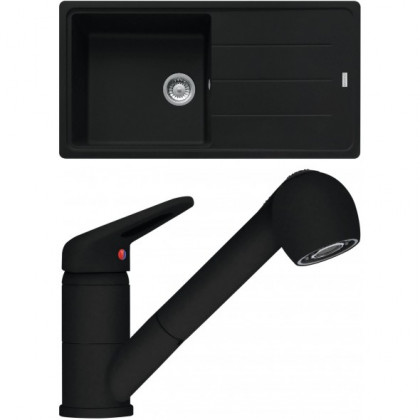 FRANKE ensemble G138MČ BFG 611 noir mat + FC 9547.901