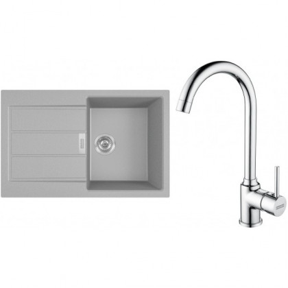FRANKE ensemble T104Š S2D 611-78 gris + FP 9000.031