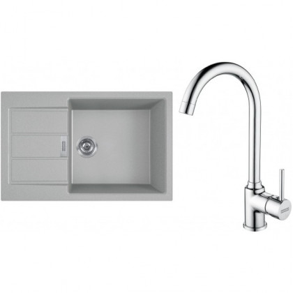 FRANKE ensemble T106Š S2D 611-78 XL gris + FP 9000.031