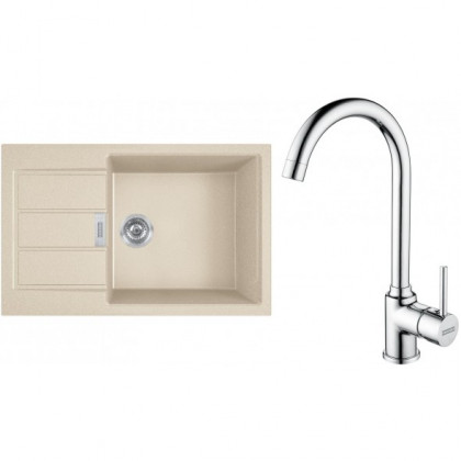 FRANKE Ensemble T106BE S2D 611-78 XL beige + FP 9000.031