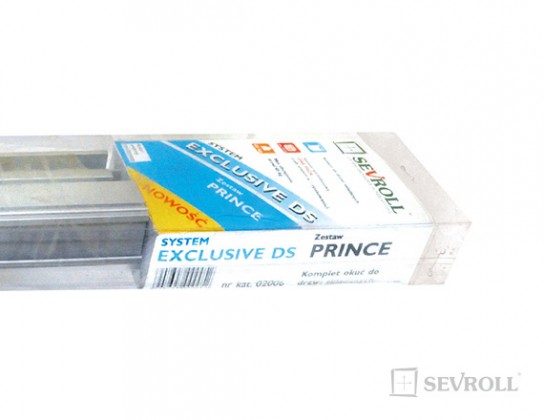 SEVROLL 02006 Prince kit de ferrures pour portes pliantes 1200mm argent