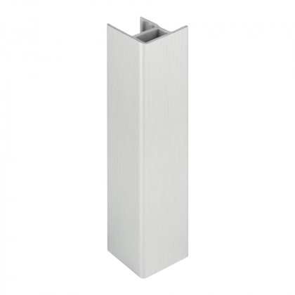 SCILM équerre de raccordement/embout 120mm alu brossé SCILM équerre de raccordement/embout 120mm alu brossé