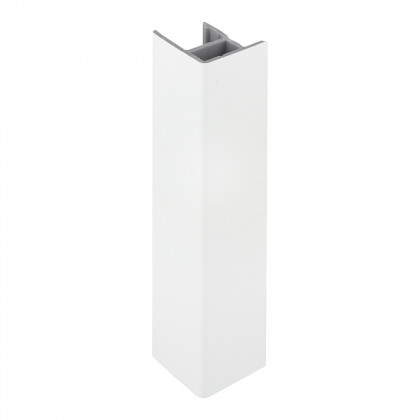 SCILM équerre de raccordement/embout 120mm blanc brillant