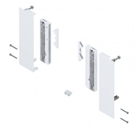 BLUM ZI4.4ES1 Merivobox, fixations frontales tiroir intérieur E verre, blanc