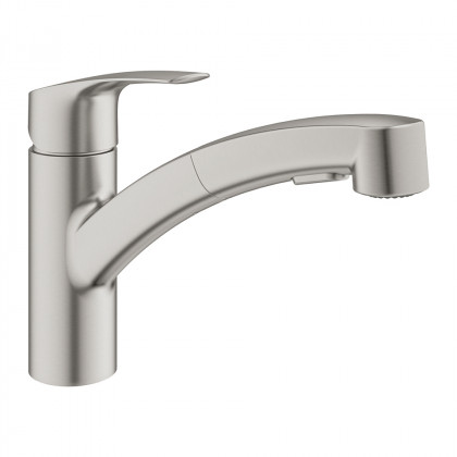 GROHE 30305DC1 Robinet Eurosmart extractible douche duale supersteel GROHE 30305DC1 Robinet Eurosmart extractible douche duale supersteel
