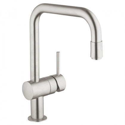 GROHE 30435DC0 Robinet VENTO bec en U avec aérateur extractible supersteel