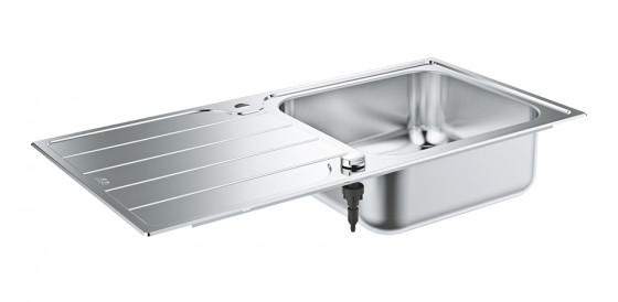 GROHE 31563SD1 évier K500 60-S 1000 x 500mm inox brossé