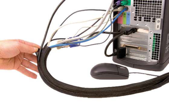 BACHMANN 930.906 organisateur de câbles avec velcro 1m, 3,18cm