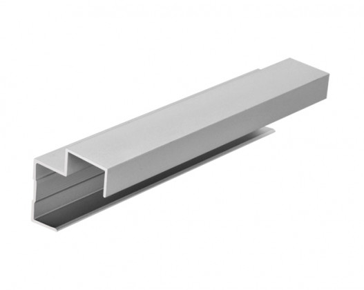 SEVROLL 02777 Ergo profil de poignée 18mm 2,7m argent