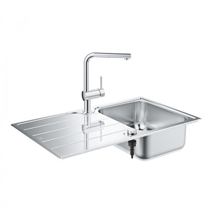 GROHE 31573SD1 ensemble K500 + Minta inox brossé