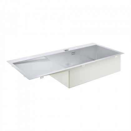 GROHE 31582SD1 Évier K1000 80-S 1160 x 520mm évier droit acier inox brossé