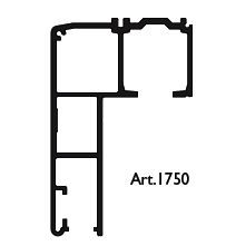 TERNO moulure de fixation supérieure alu 3m 1750/A