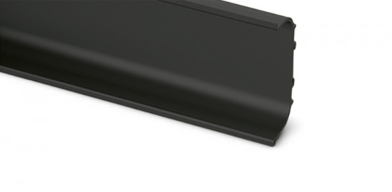 HETTICH 9266132 Moulure poignée Canis C, L 3500 mm, noir mat