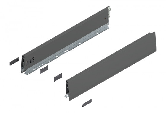 BLUM 470M5002S Merivobox, côté M 500mm, gris foncé OG