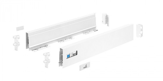 HETTICH 9307144 Atira ensemble jeu de côtés complet, 70/620mm, blanc